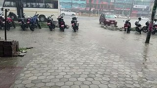 Torrential rain and hailstorm in Kathmandu