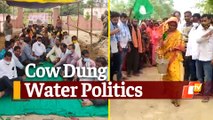 Odisha Congress Launches Protest, Ruling-BJD ‘Purifies’ Venue With Cow Dung Water