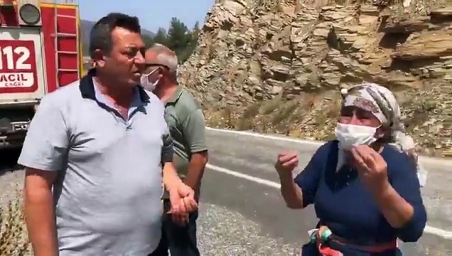 Yangın bölgesindeki yurttaş Erdoğan'a tepki gösterdi: Böyle başkan olur mu?