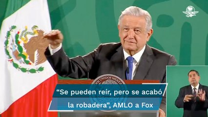 AMLO minimiza burlas de Vicente Fox por resultados de consulta popular