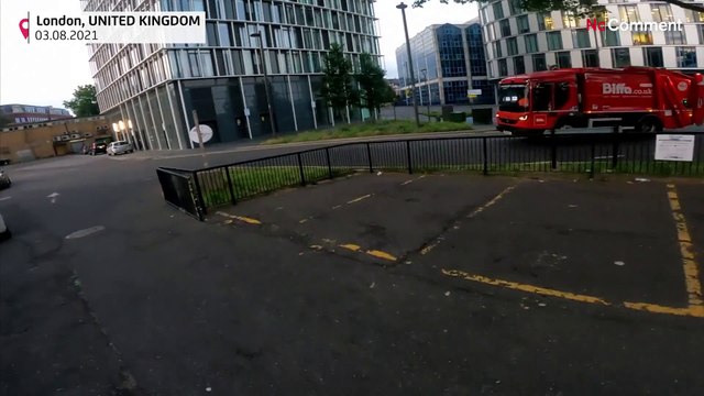 Free climber scales London skyscraper in climate stunt