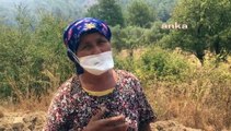 Yangına lastik ayakkabısıyla müdahale eden köylü kadın: Çay dağıtacağına hortum getirseydi ya buraya