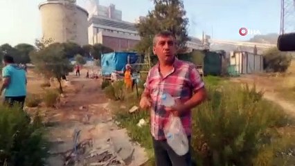 Termik santralde başlayan yangını mutfak personeli söndürdü