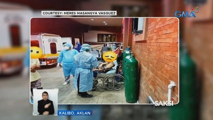Ilang pasyente sa Aklan, sa tent at pasilyo na ginagamot | Saksi