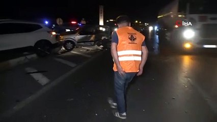 Tokat’ta ciple otomobil çarpıştı: 5 yaralı