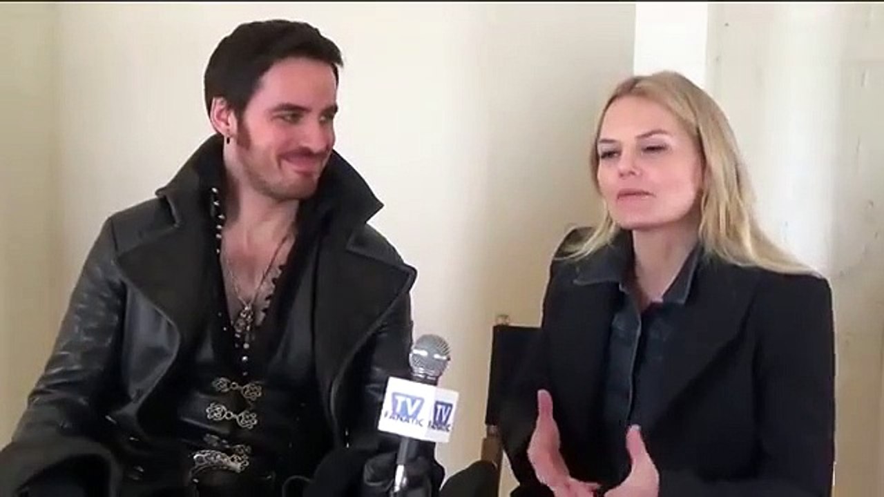 Once Upon a Time Set Interview Colin O'Donaghue and Jennifer Morrison