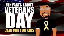Veterans Day for Kids Cartoon! Learn Fun Facts about Veterans Day for Elementary Students