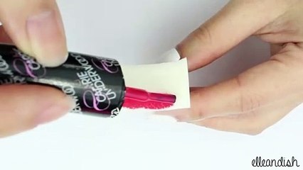 Easy Geometric Rainbow Nails