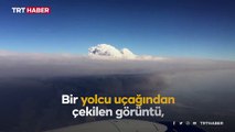 Muğla'daki yangın yolcu uçağından görüntülendi