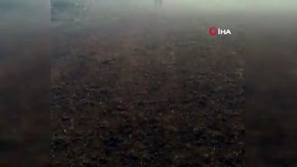 Yangında mahsur kalan vatandaşın yardımına Mehmetçik yetişti