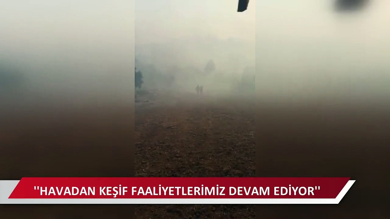 Milas'ta yangında mahsur kalan kişi helikopterle böyle kurtarıldı