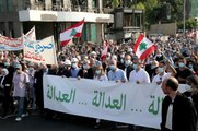 Beyrut'taki patlamanın yıldönümünde binlerce Lübnanlı sokaklara döküldüGüvenlik güçleri ile protestocular arasında arbedede 56 kişi yaralandı