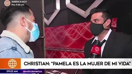 Christian Domínguez muy enamorado de Pamela Franco