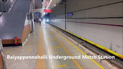 Namma Metro station also known as Bangalore Metro Station | Baiyyapannahalli metro station to MG Road.