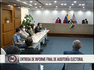 CNE entrega informe final de Auditoría Integral del Sistema Automatizado de Votación