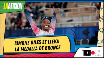 Simone Biles regresa a competir y gana el bronce en viga de equilibrio en Tokio 2020