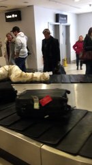Mannequin Lamp Raises Eyebrows at Baggage Claim