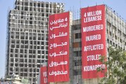 Beyrut'taki patlamanın birinci yılında Meclise yürümek isteyen göstericilere müdahale edildi (1)