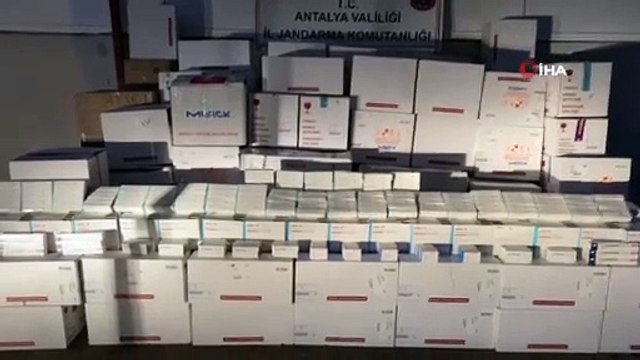 Antalya’da 3 milyon 300 bin liralık kaçak ilaç operasyonu