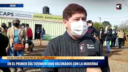 En el primer día tuvimos 3000 vacunados con la Moderna