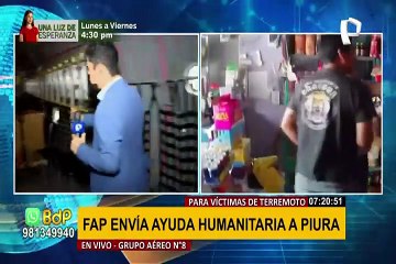 FAP envía ayuda humanitaria y más de 39 mil vacunas a Piura