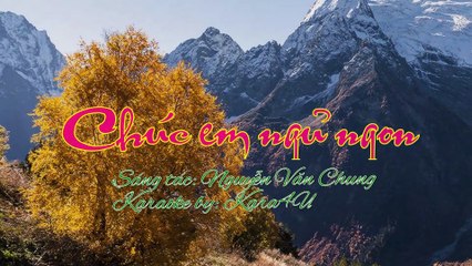 Chúc em ngủ ngon Karaoke - Song ca [Kara4U]