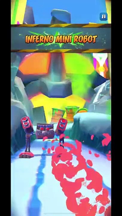 Inferno Mini Robot Battle Run Gameplay On Bear It - Crash Bandicoot: On The Run! (Season 4 Boss)