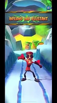 Inferno Lab Assistant Battle Run Gameplay On Bear It - Crash Bandicoot: On The Run! (Season 4 Boss)