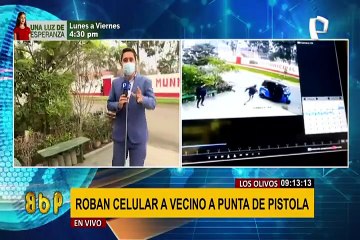 Los Olivos: roban a mano armada a un vecino por un celular