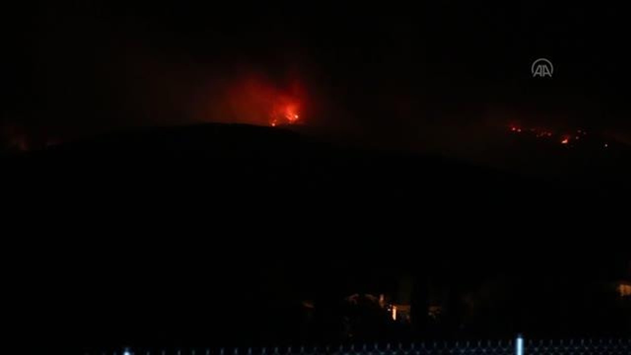 Kavaklıdere ilçesindeki orman yangını Menteşe ilçesine ulaştı