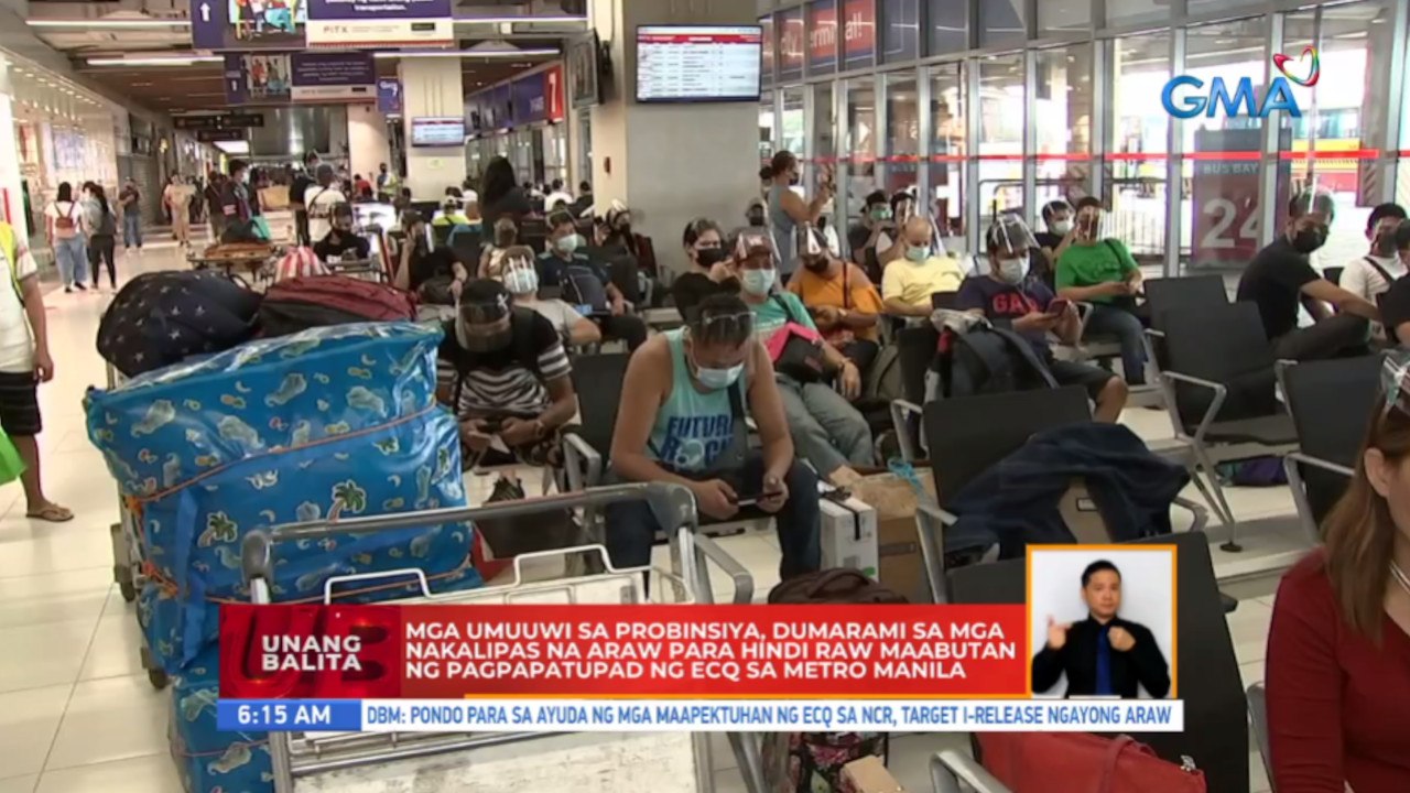 Mga umuuwi sa probinsya, dumarami sa mga nakalipas na araw para hindi raw maabutan ng pagpapatupad ng ECQ sa Metro Manila | UB