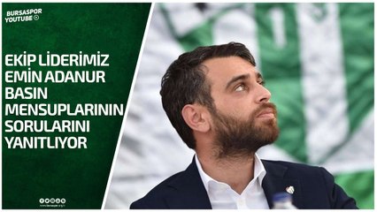 Ekip Liderimiz Emin Adanur, Basın Mensuplarının Sorularını Yanıtlıyor