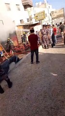 حريق منجرة في منطقة صويلح الصناعية بالعاصمة عمان