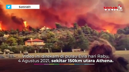 Liburan di Neraka! Resort Penuh Turis di Yunani Terbakar