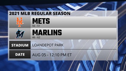 Mets @ Marlins Game Preview for AUG 05 - 12:10 PM ET