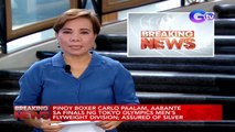 Pinoy boxer Carlo Paalam, aabante sa finals ng Tokyo Olympics men's flyweight division; Assured of silver | News Live Breaking News