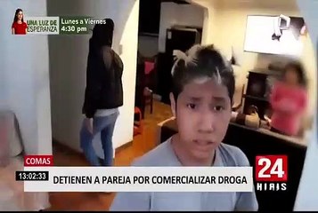 Cae pareja que comercializaba droga en Comas