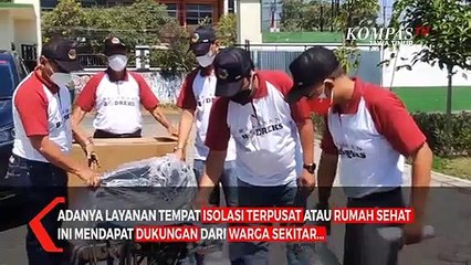 Dukung Isolasi Terpusat Warga Kirim Bantuan Alkes dan Makanan