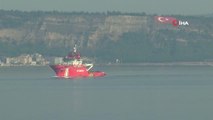 Türkiye'nin ilk acil kurtarma gemisi 'Nene Hatun' Çanakkale Boğazı'ndan geçti