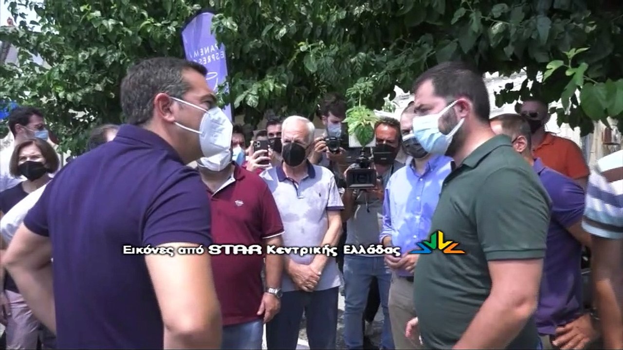 Στις πληγείσες περιοχές της Εύβοιας ο Αλέξης Τσίπρας