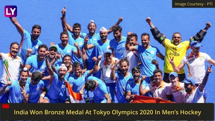 下载视频: India End Four Decade Medal Wait In Men’s Hockey At Olympics With Bronze At Tokyo 2020