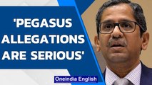 SC asks Pegasus spyware row petitioners to submit their petitions to the Centre | Oneindia News