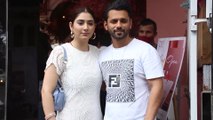 Newly Weds Rahul Vaidya & Disha Parmar Twin In White; Head Out For Family Lunch At Pink Wasabi