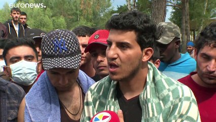 '¡Queremos quedarnos en Europa!' Cientos de migrantes retenidos en Lituania piden ayuda a la UE