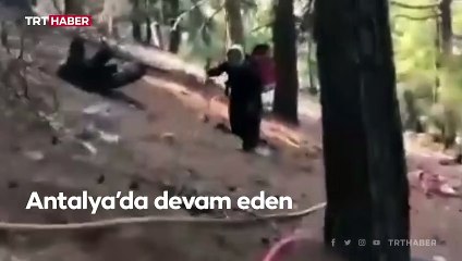 Alev savaşçılarına sırtında erzak taşıdı
