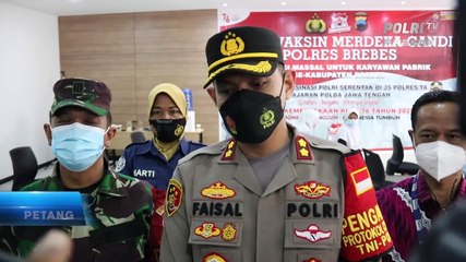 Gerai Vaksinasi Polres Brebes