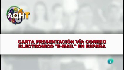 CARTA PRESENTACION VIA CORREO ELECTRONICO  E-MAIL  EN ESPAÑA