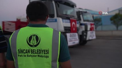 Sincan belediyesi Muğla'ya yardımlara devam ediyor