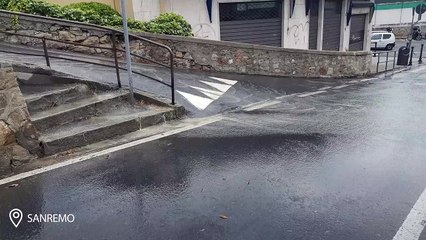 A Sanremo allagamento per un tubo rotto