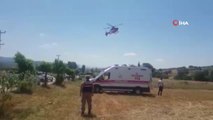 Son dakika haberleri! Ağır yaralanan kadın ambulans helikopterle hastaneye yetiştirildi